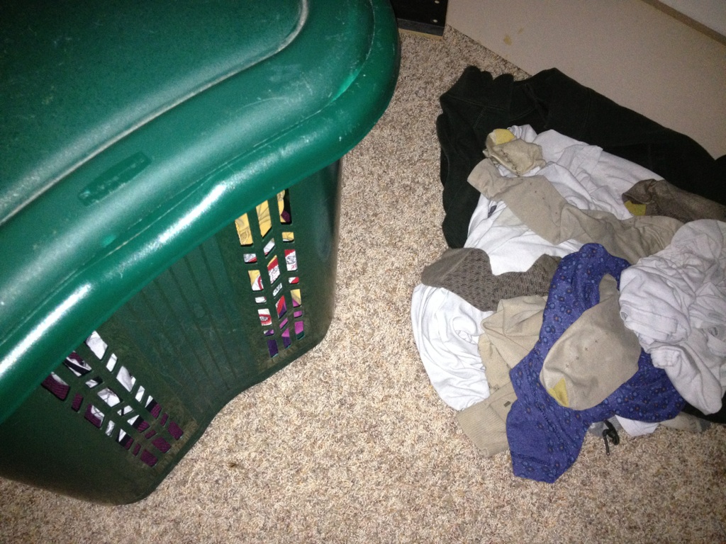 Guess which gender is responsible: Laundry hamper&nbsp;edition
